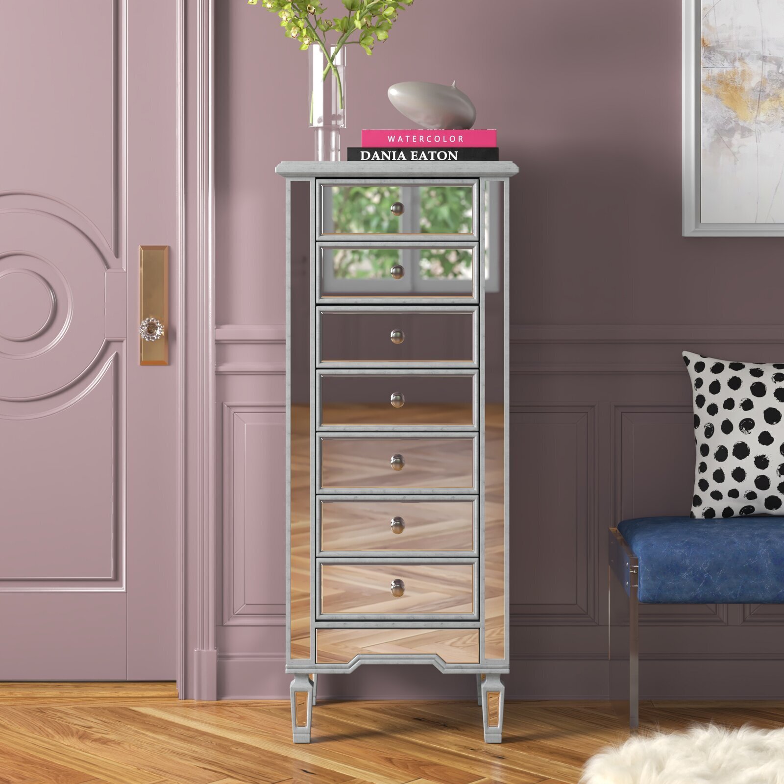 Mirrored Lingerie Cabinet