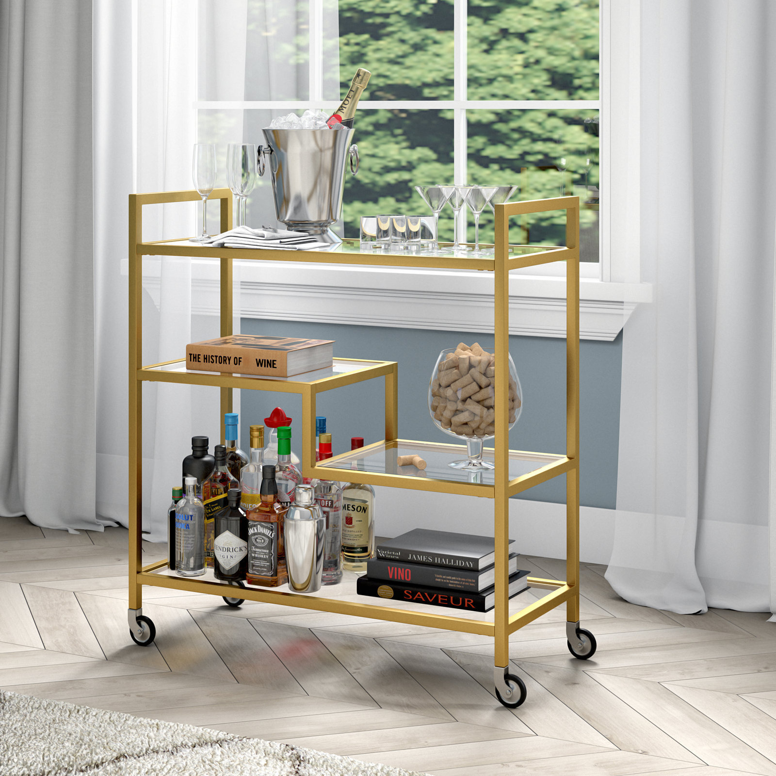 Modern Bar Cart