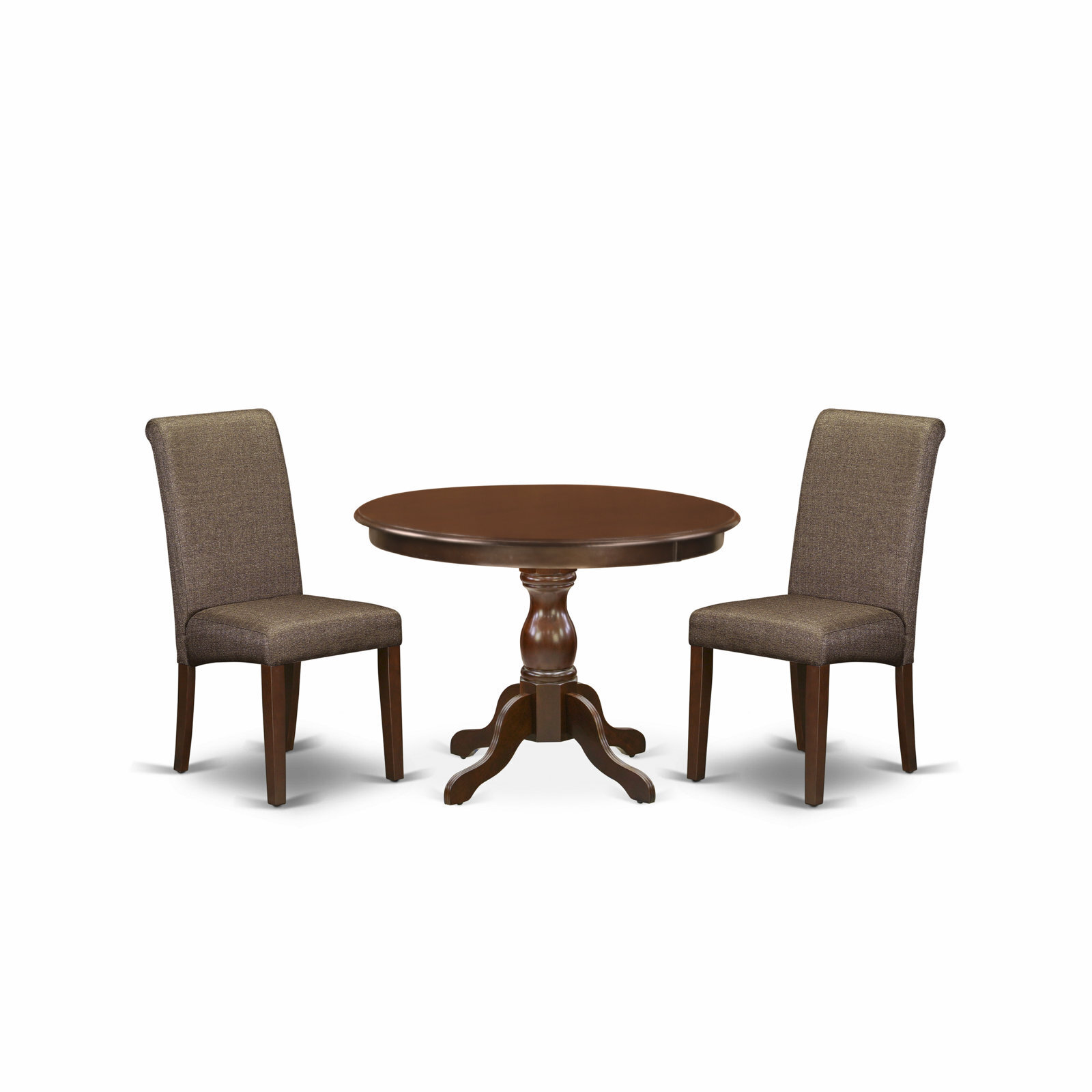 Modern Breakfast Nook Dining Set Round Table