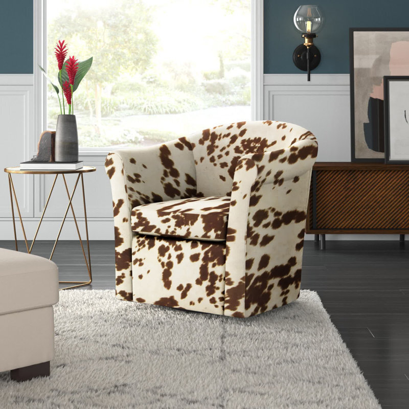 Modern Flared High Back Swivel Chair