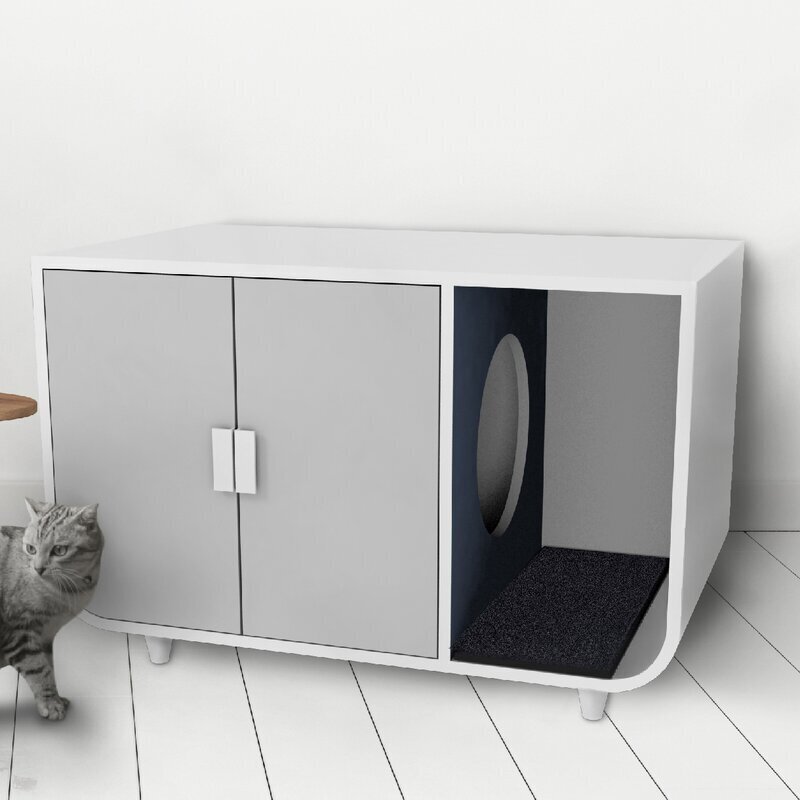 Modern litter box cupboard