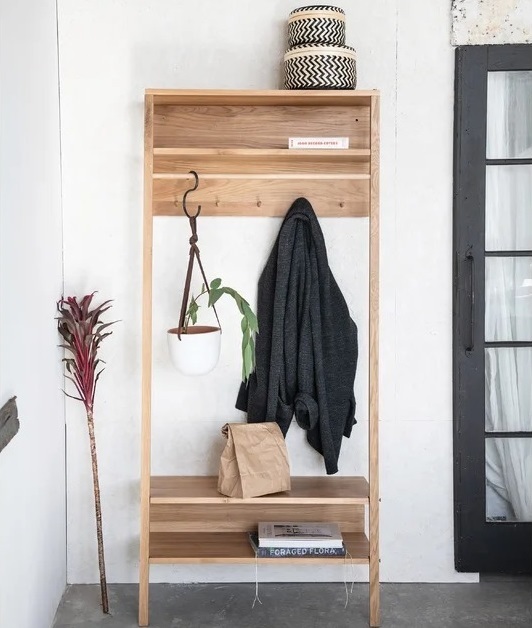 Solid Wood Hall Tree