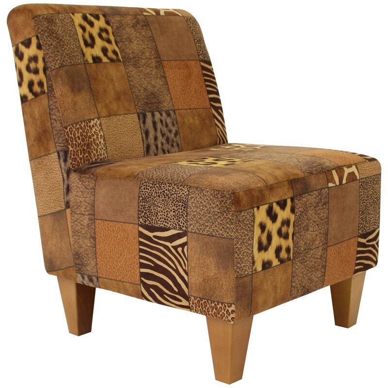 Modern Mixed Pattern Armless Seat