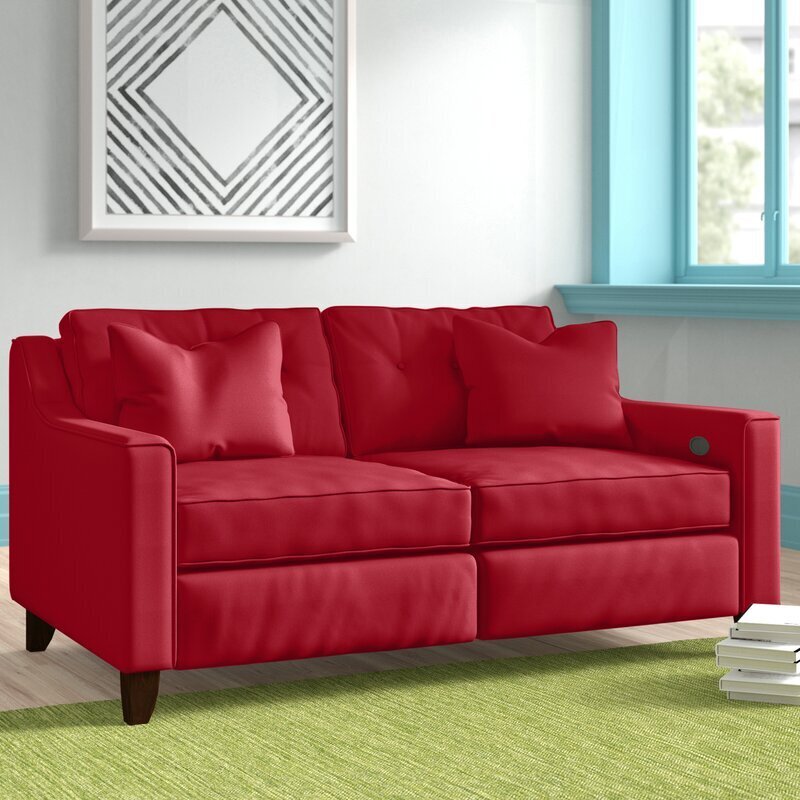Modern Power Recliner Loveseat