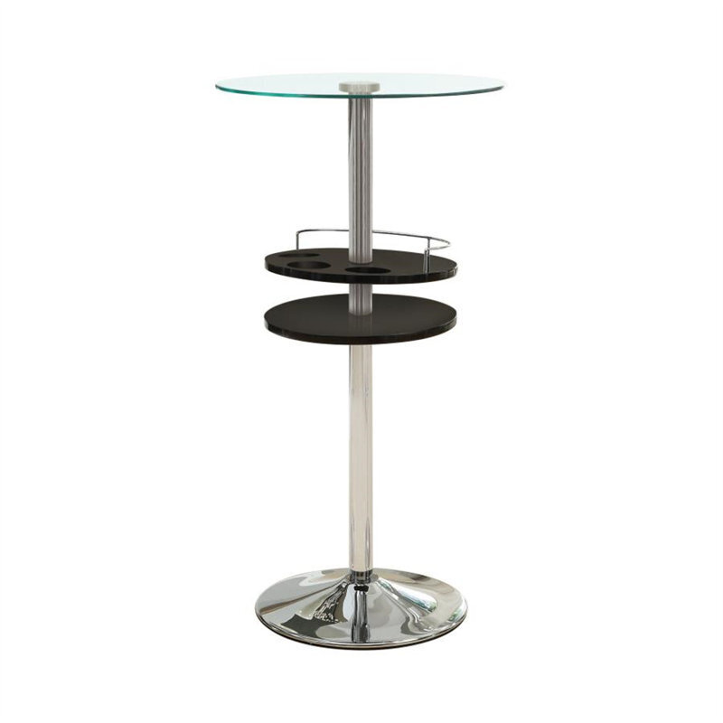 Modern pub table with storage