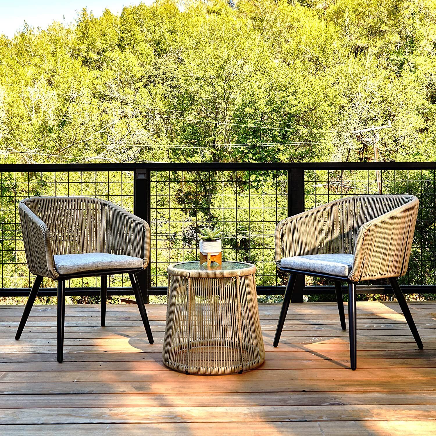 Modern stainless steel patio furniture