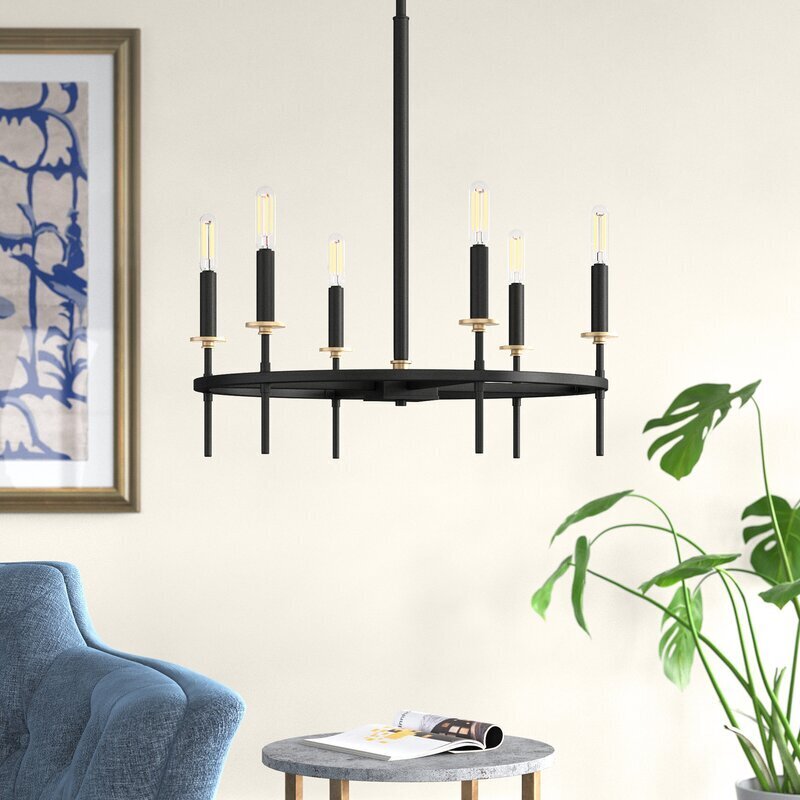 Modern wagon wheel luminaire