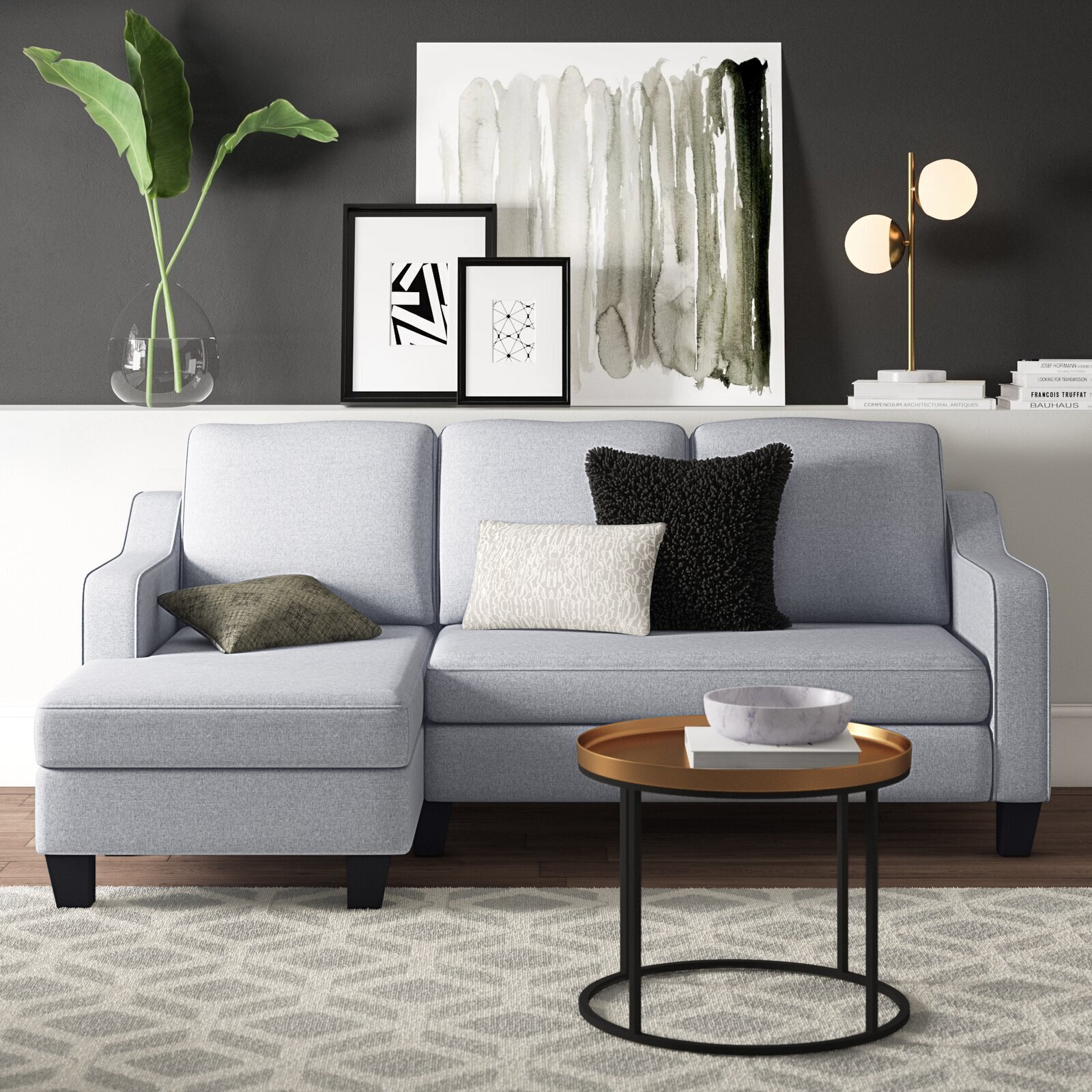 Modern Wing Sleeper Sofa