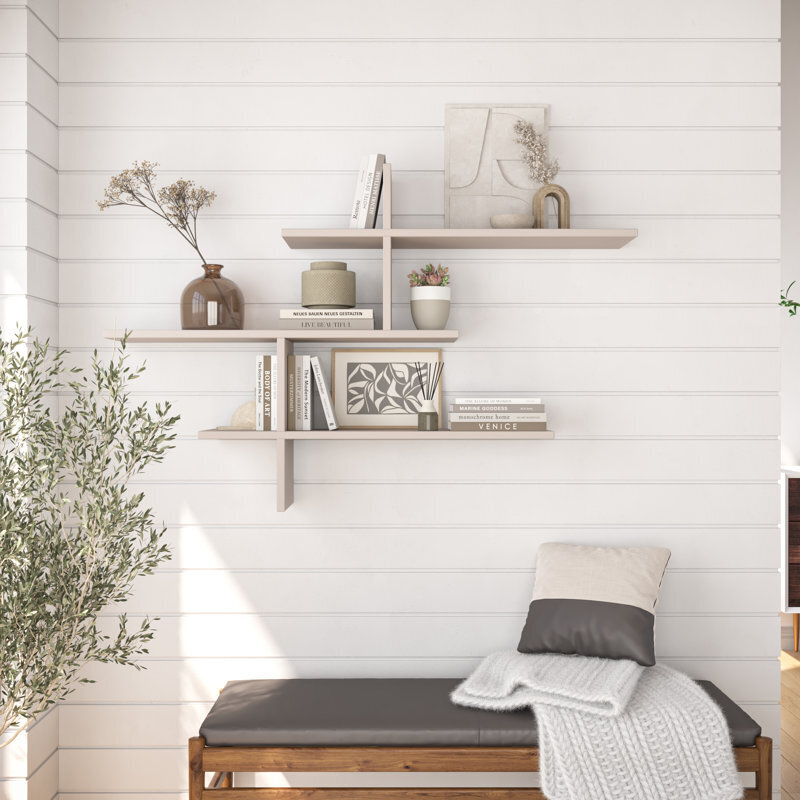 Modern Wooden Accent Shelf