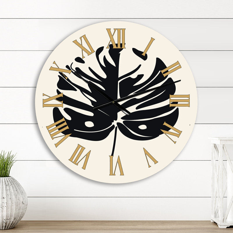 Monstera Leaf Made in Japan Wall Clock