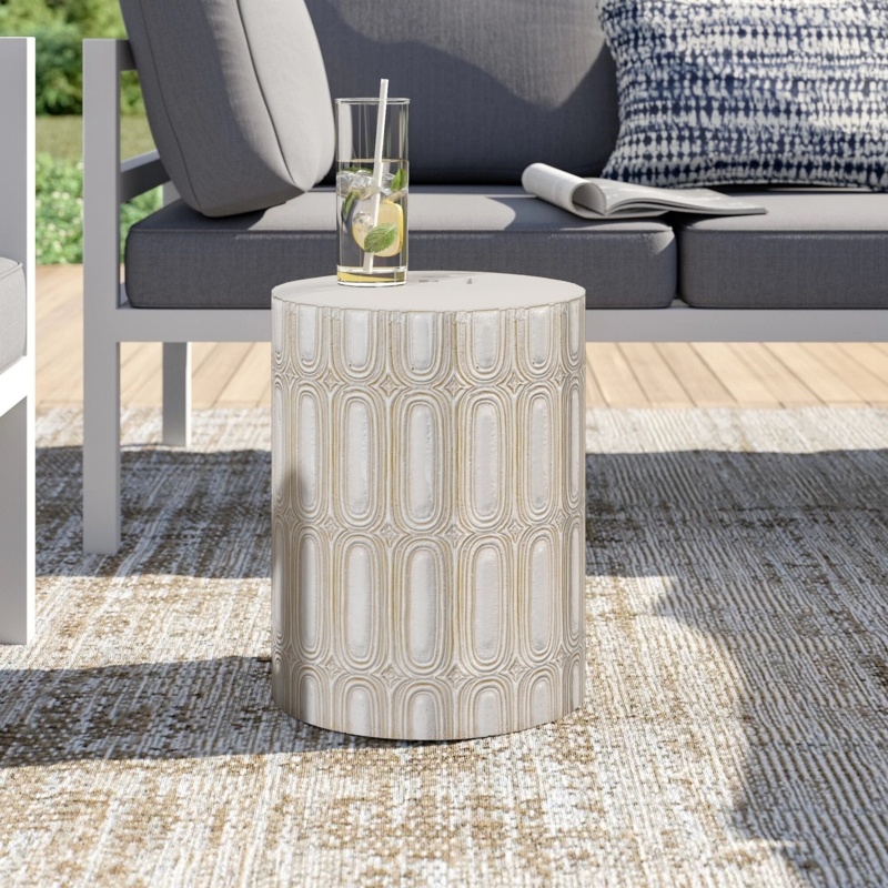 Morgane 16'' Tall Ceramic Garden Stool
