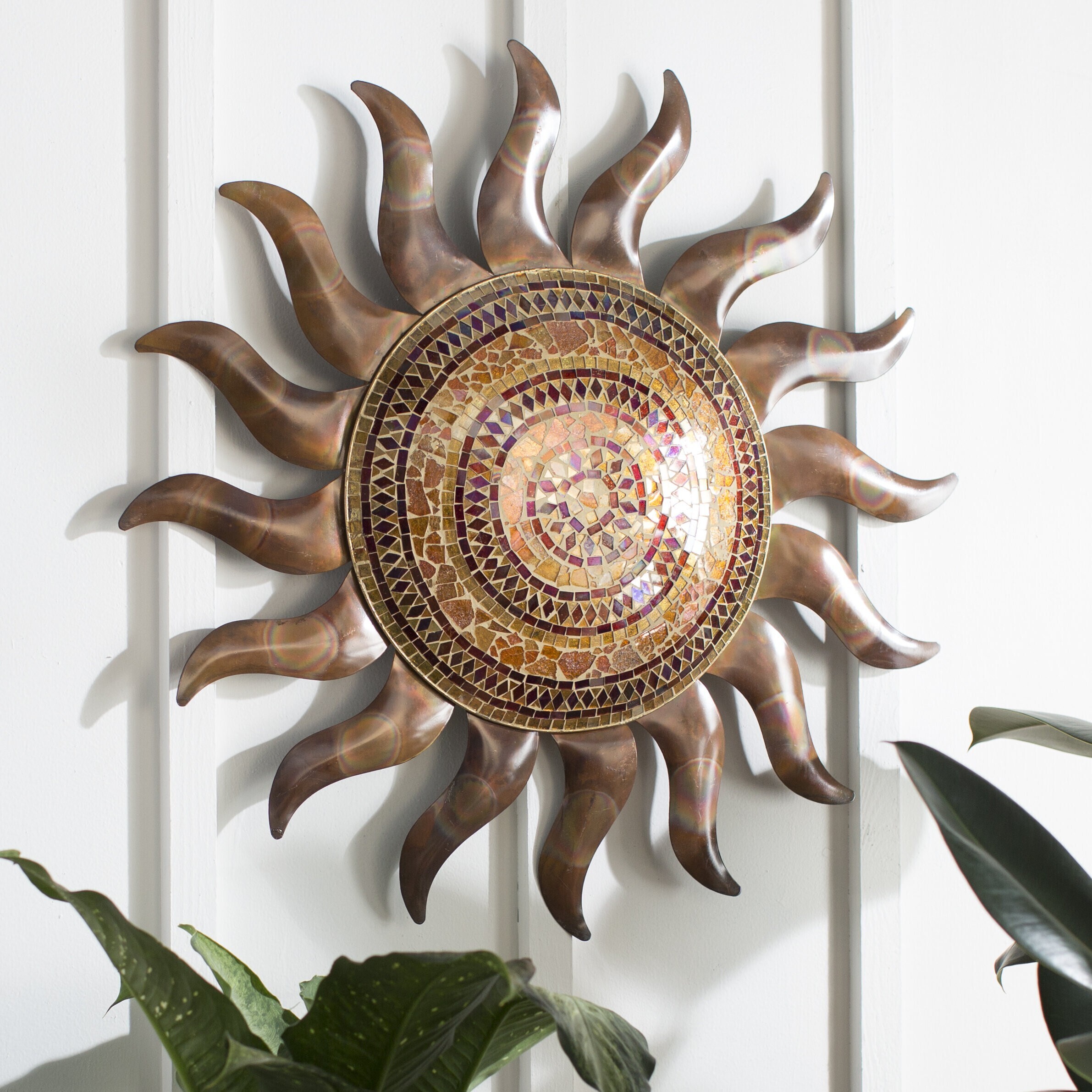 Mosaic Sun Outdoor Wall Décor