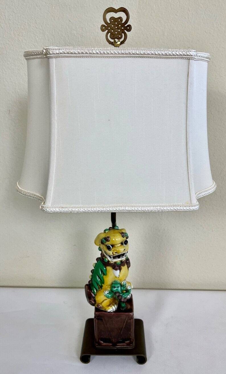 Multi color Dog Table Lamp