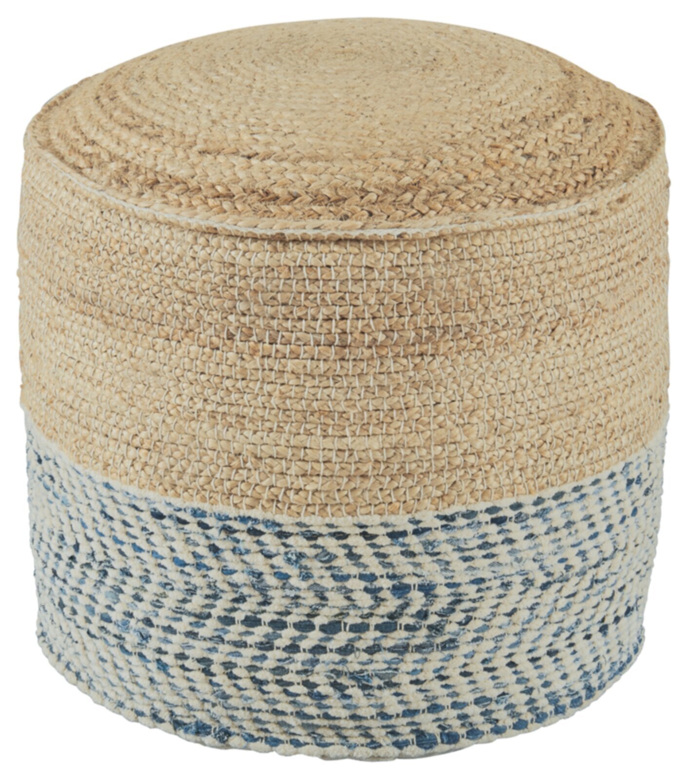 Multi Fabric Ottoman