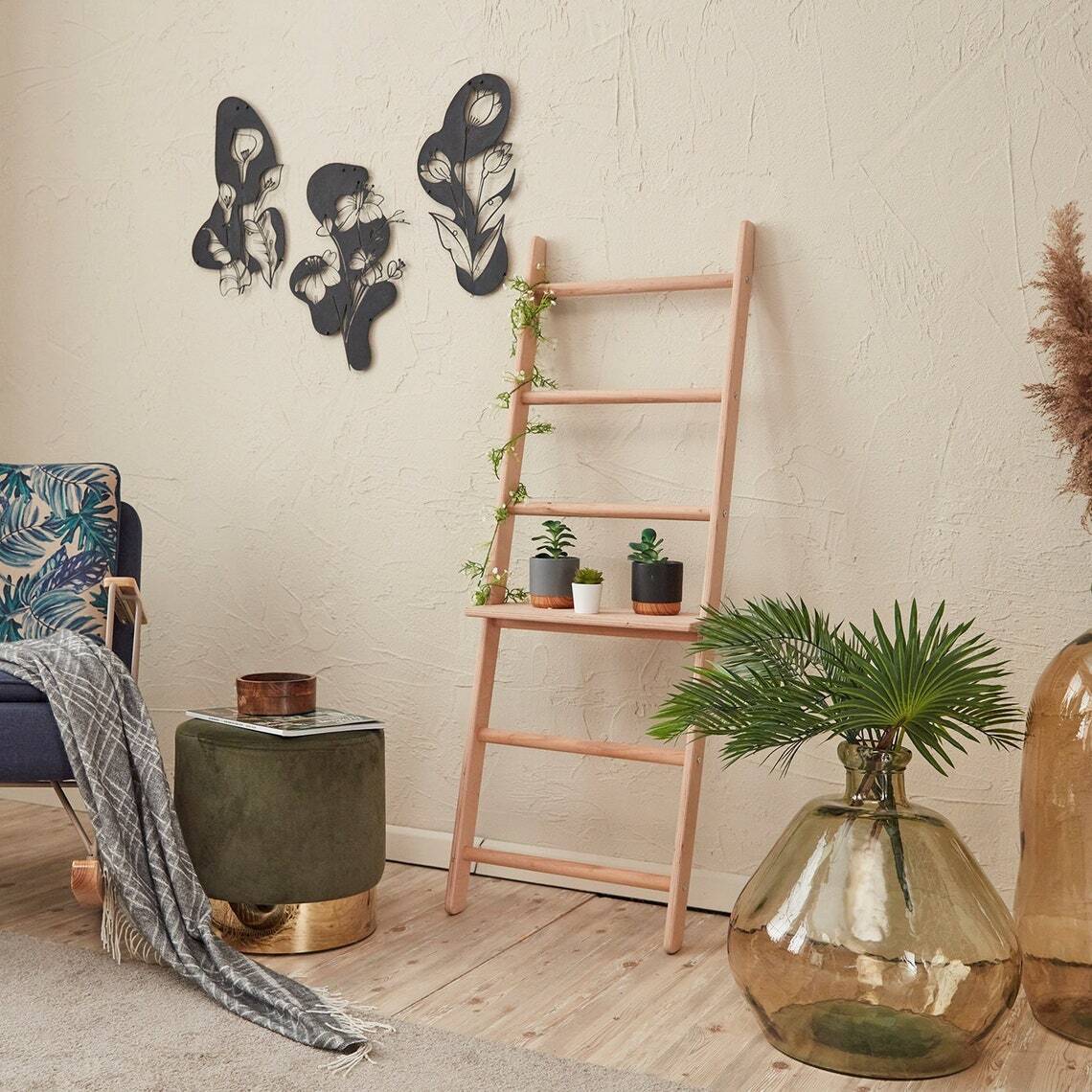 Multi Shelf Oak Plant Stand