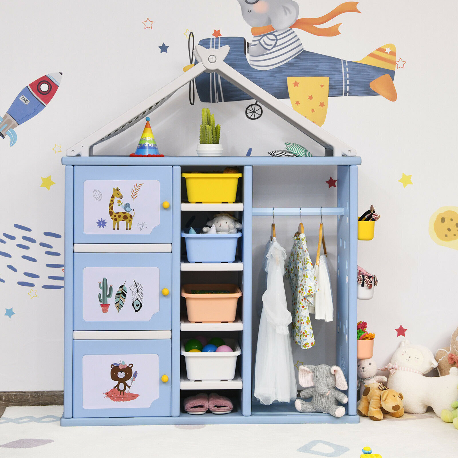 Multi System Storage in Baby Blue