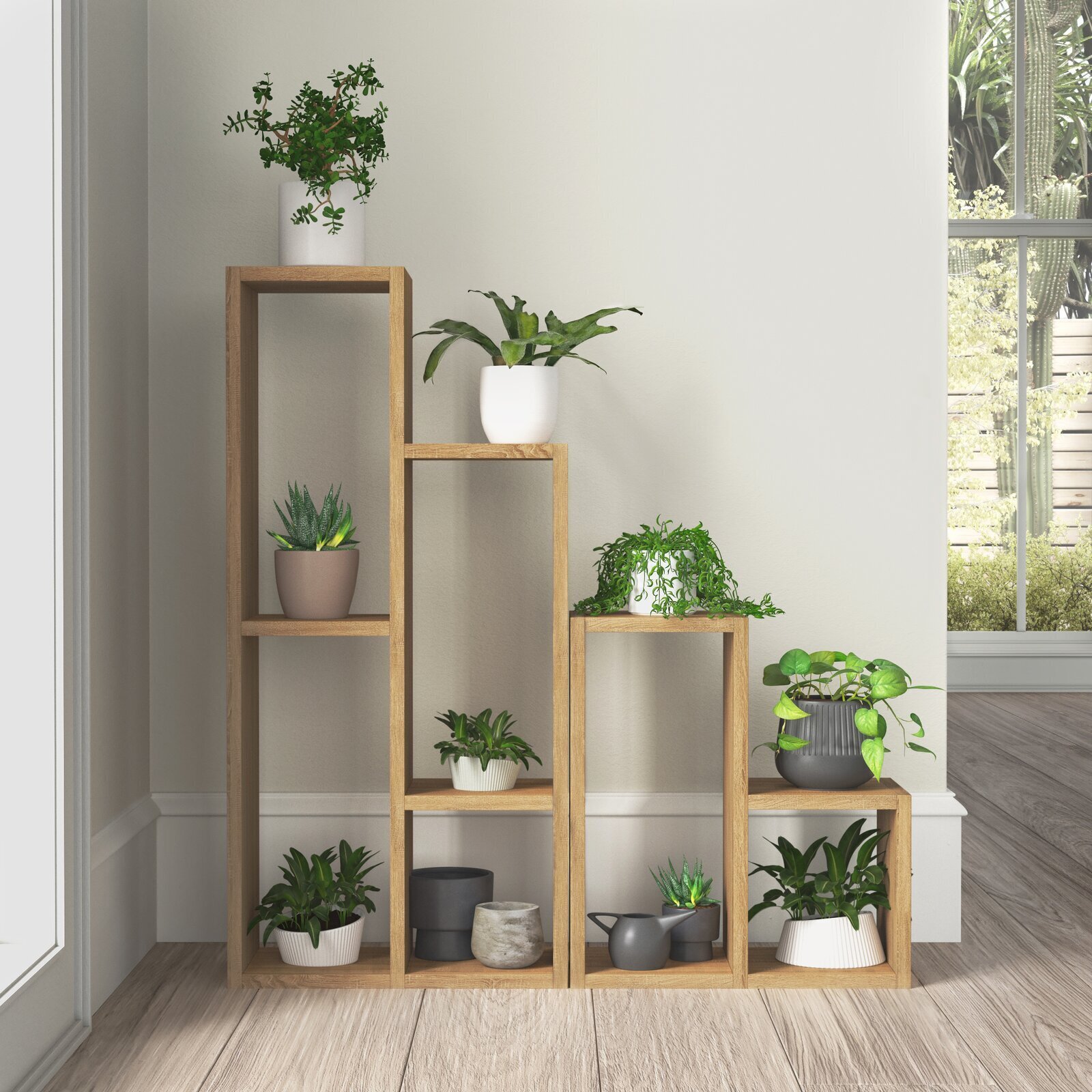 Oak Plant Stand