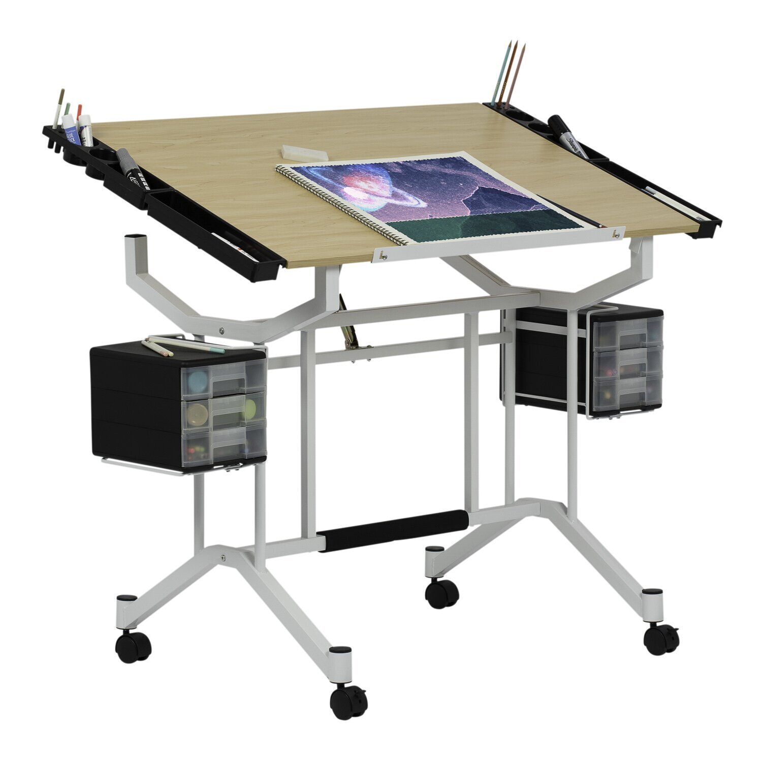 Multifunctional modern drafting table 