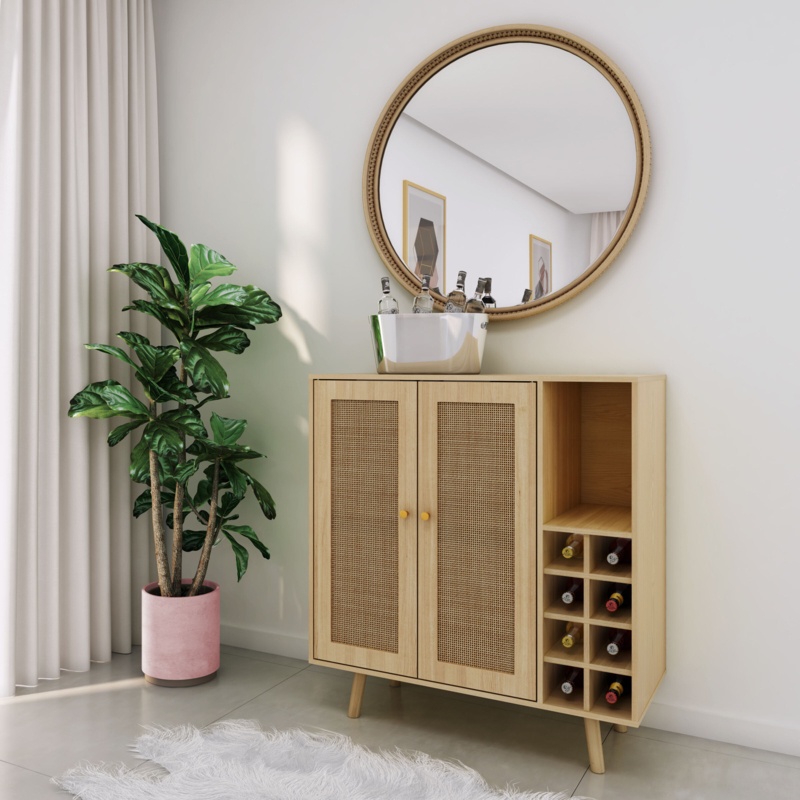 Midcentury-Modern Bar Cabinet with Storage