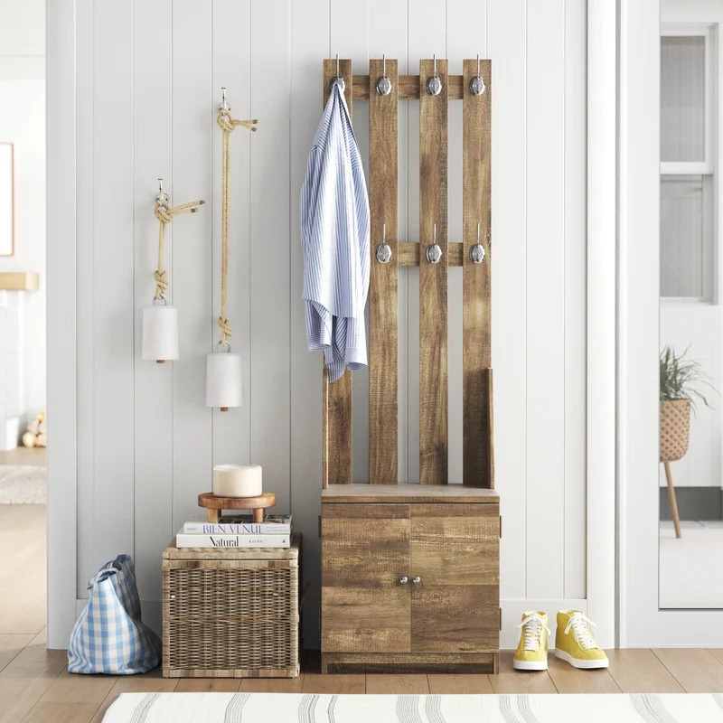 Narrow Hall Tree With Bench