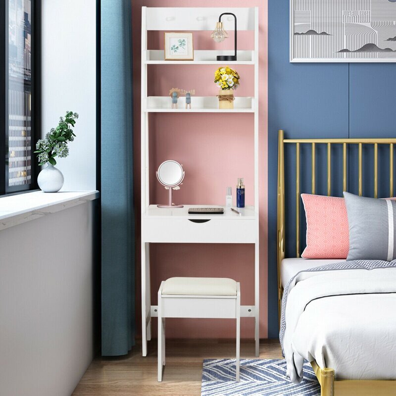 Narrow vanity table
