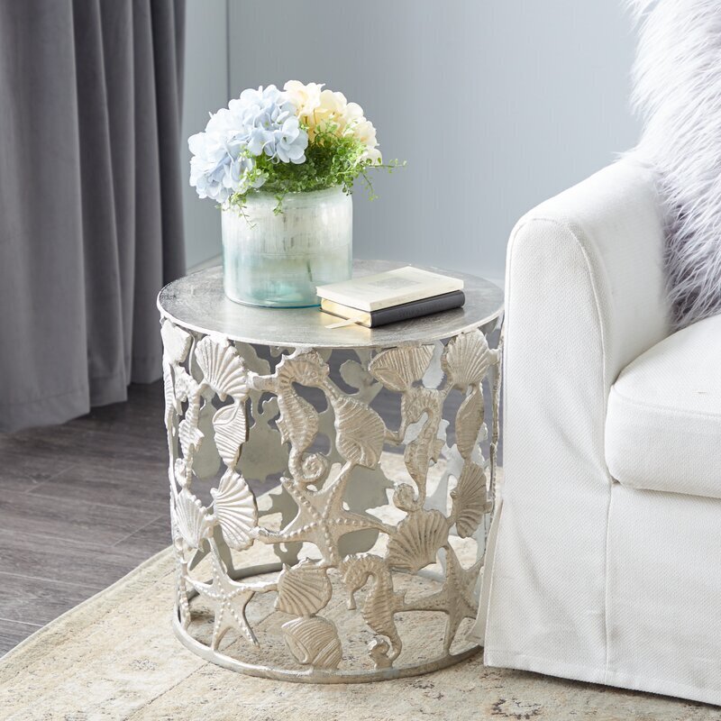 Nautical table with sculptural base