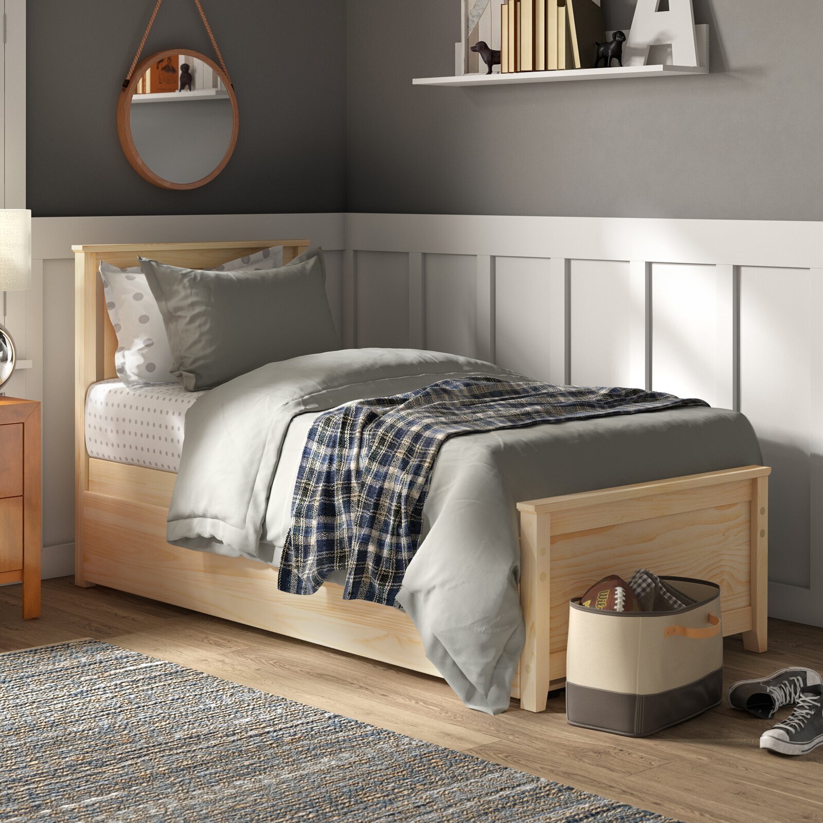 New Zealand Pinewood Trundle Bed
