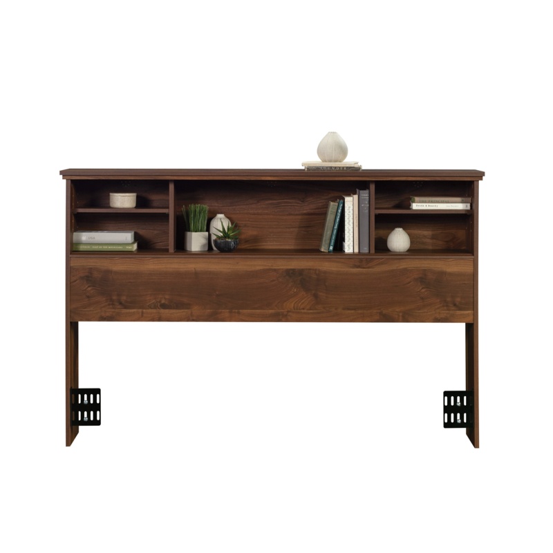 Solid Wood Queen Bookcase Headboard