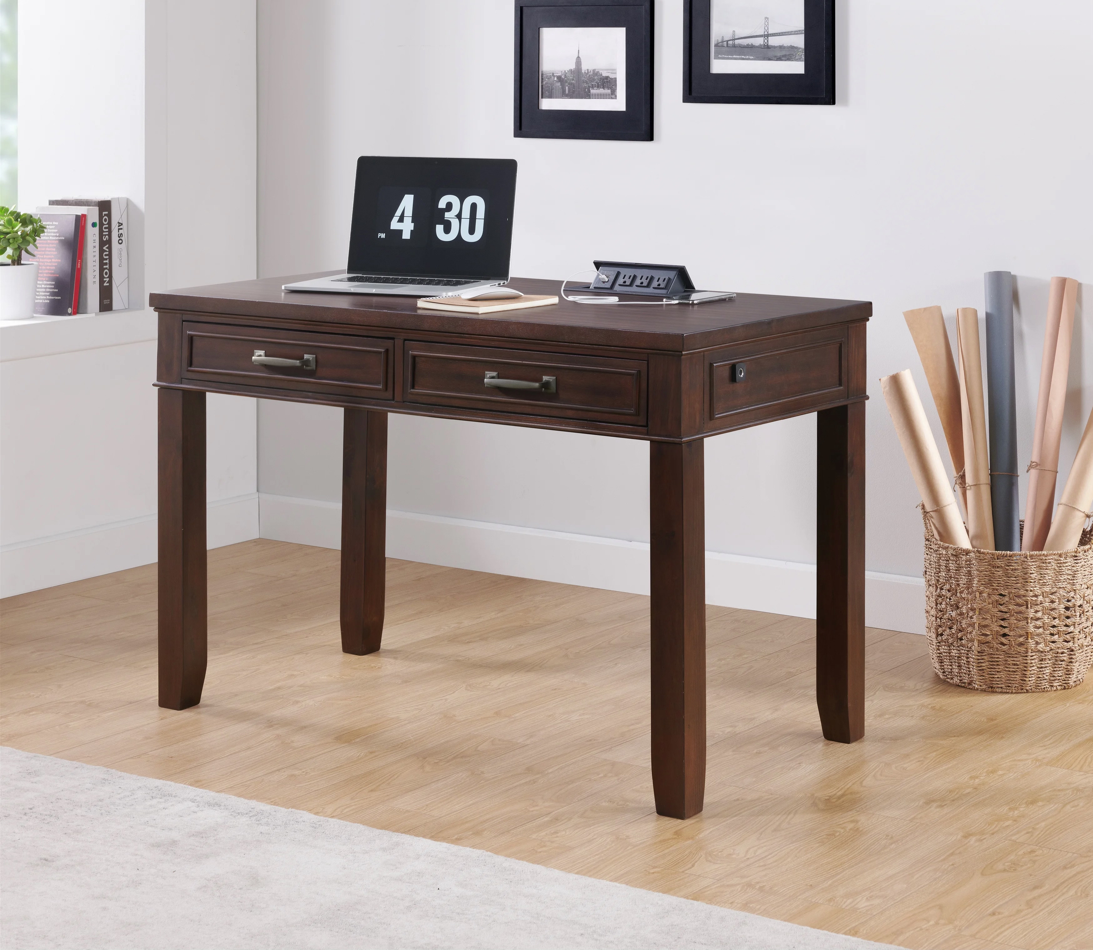 Office Desk with Bio Metric Lockable Drawer
