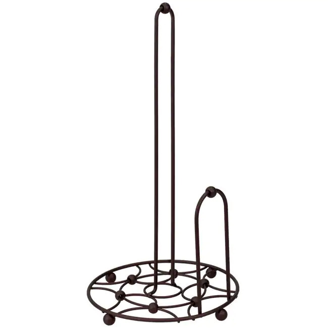 Oil rubbed bronze paper towel holder with tear bar