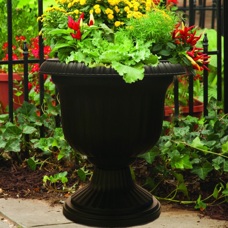 Oneida Resin Urn Planter