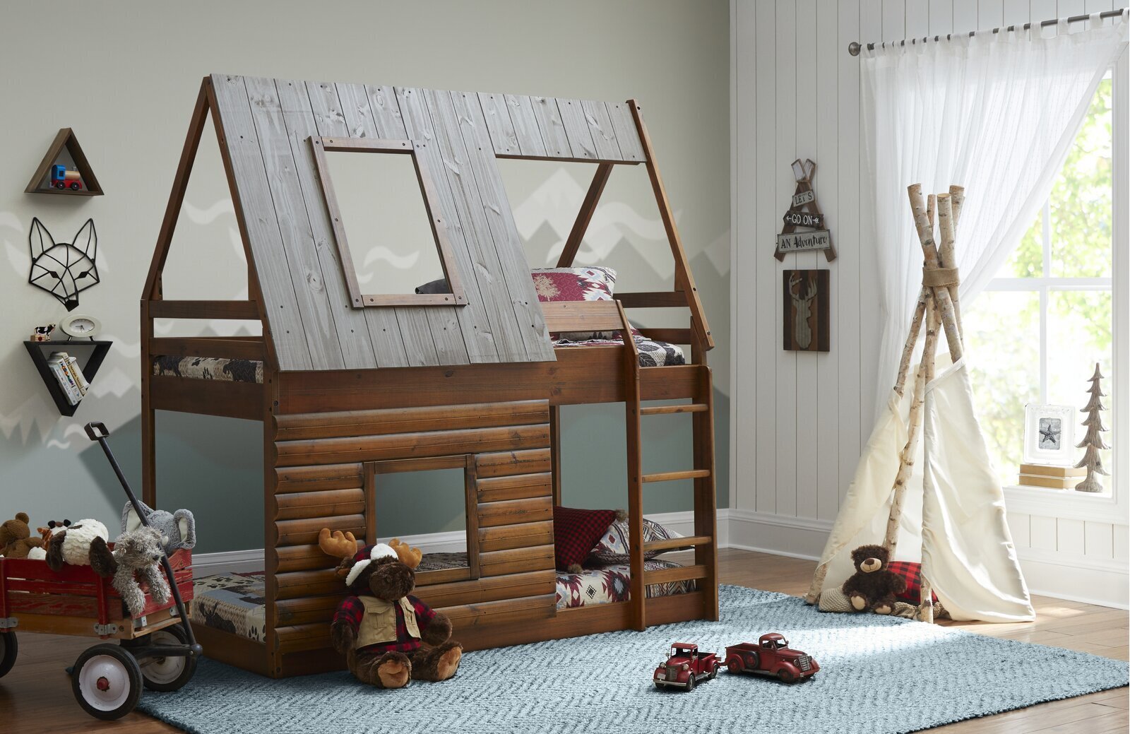 Open Skylight Log Cabin 