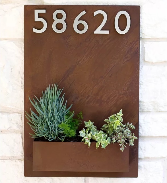 Outdoor Contemporary House Plaque