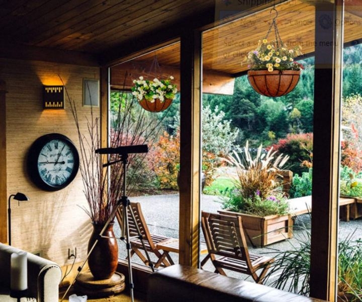 outdoor metal wall hanging planters