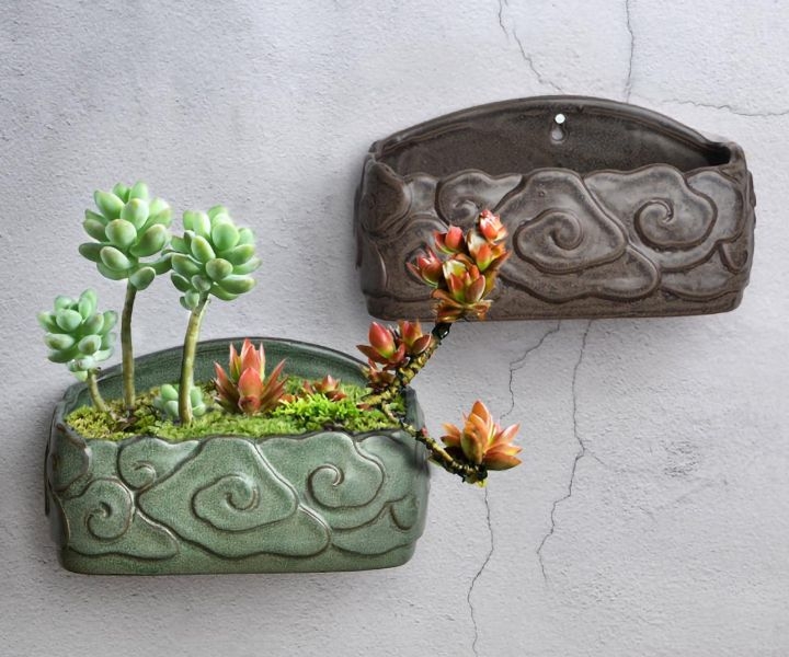 outdoor wall hanging planters