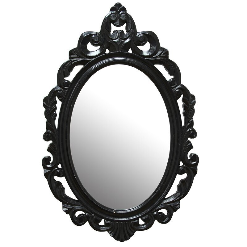 Oval shaped Wall Mirror for Little Girl Room