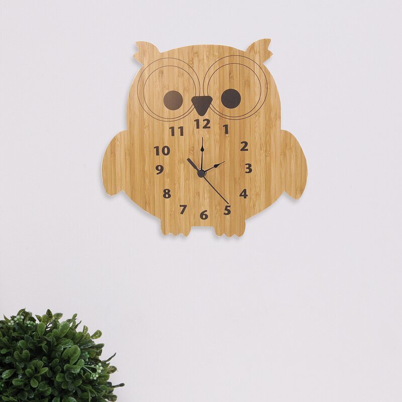 Owl wall clock
