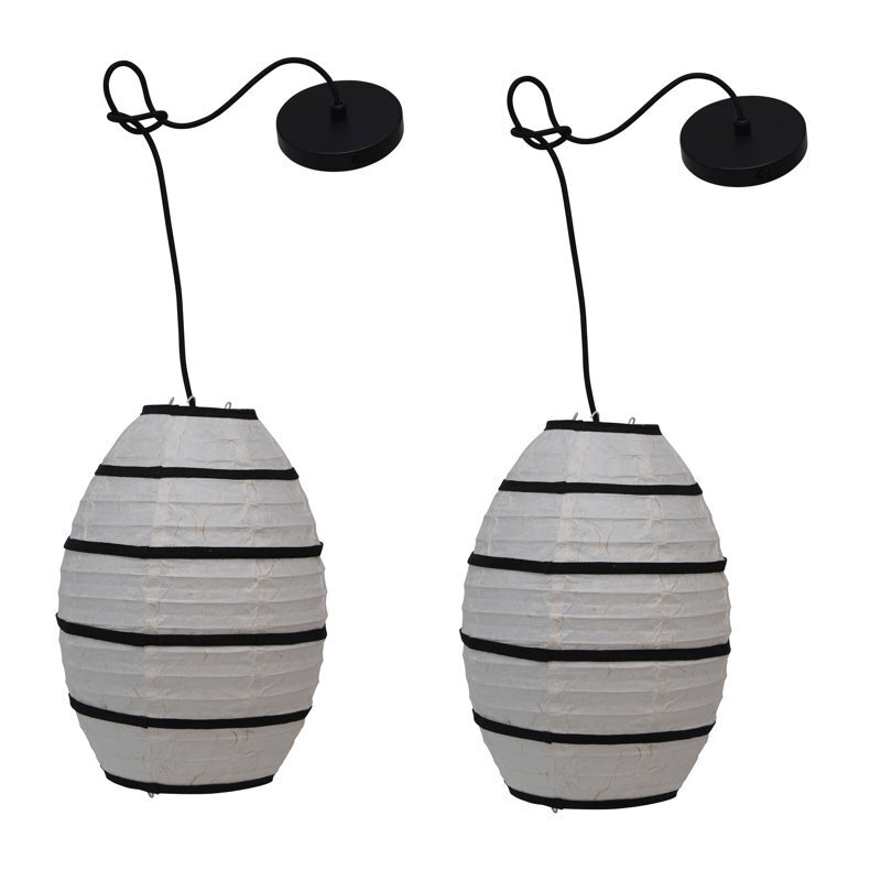 Pair of Stylish Paper Ceiling Lamps