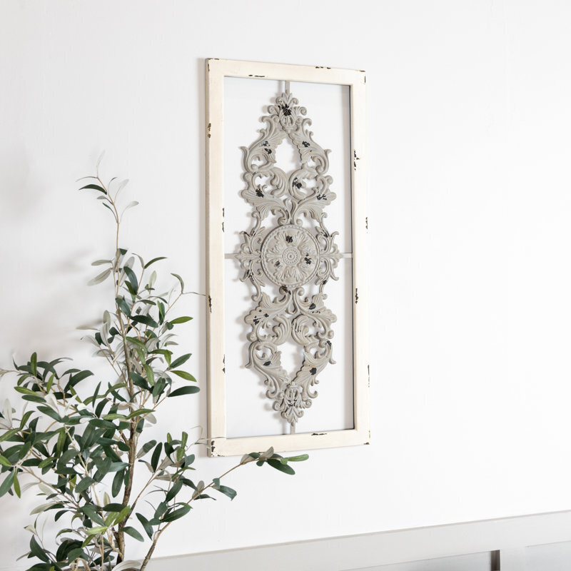 Paneled Metal Wall Scroll