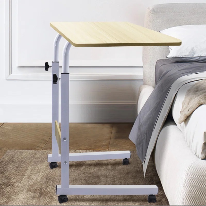 Particle wood rolling tray table