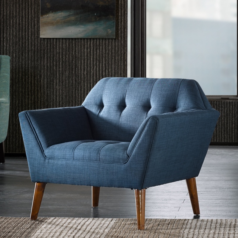 Petrin Modern Button Tufted Armchair