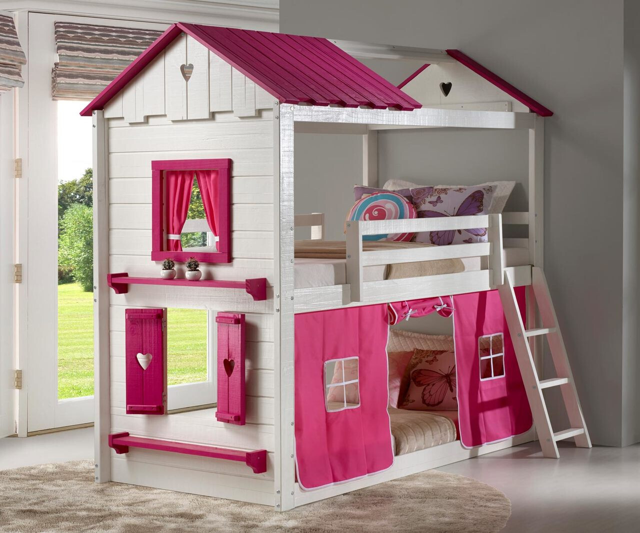 Pinewood princess bunk bed