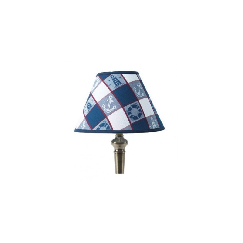 Plaid Coastal Covered Classic Shade