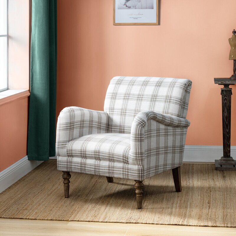 Plaid Country Armchair