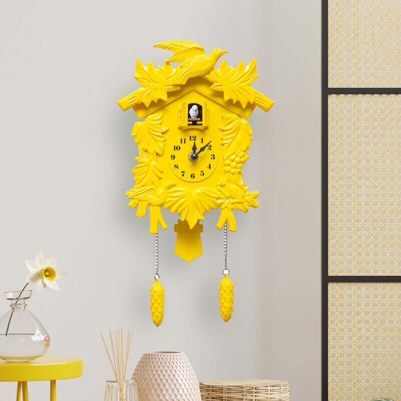 Plastic Colorful Contemporary Cuckoo Clock