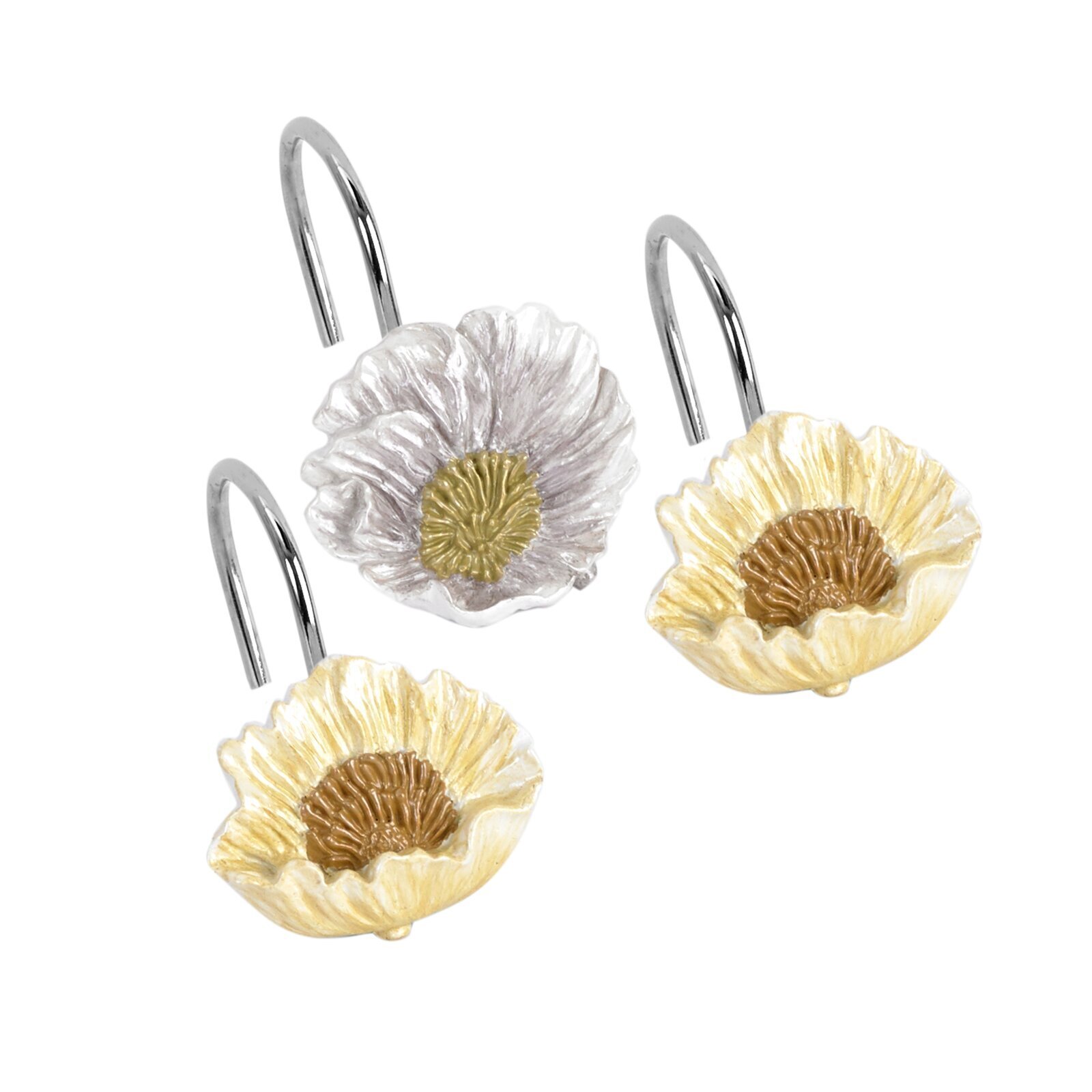 Poppy Shower Curtain Hooks