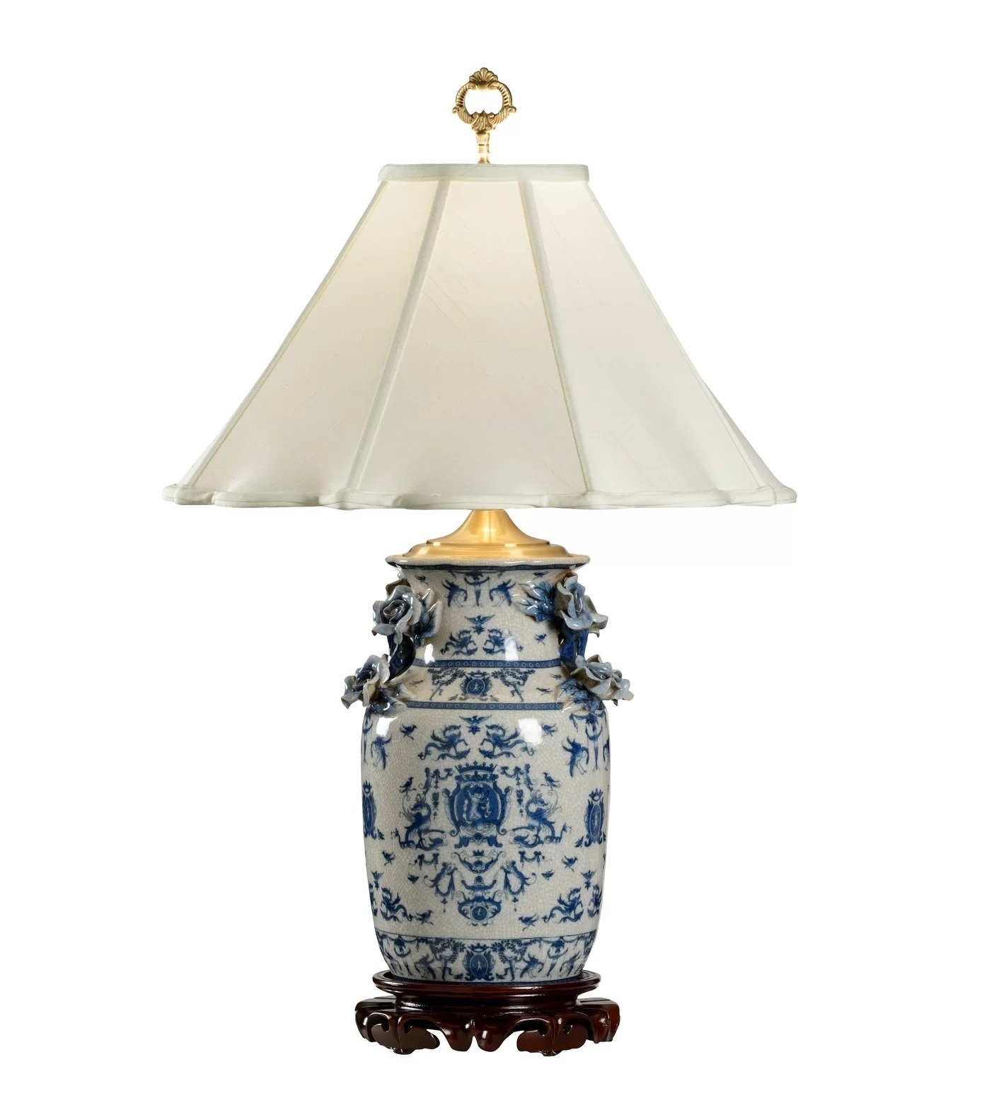 Porcelain Chinese dragon lamp