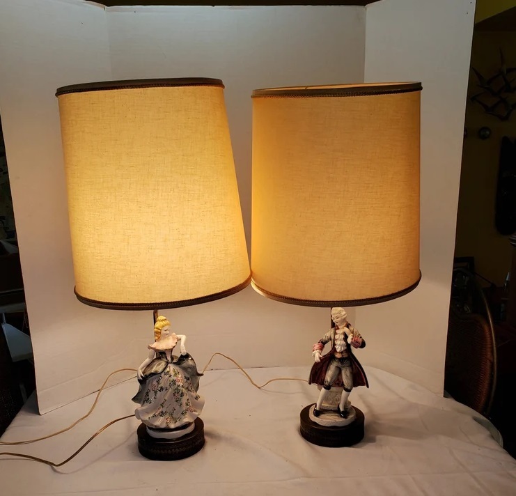 Porcelain Figurine Lamp