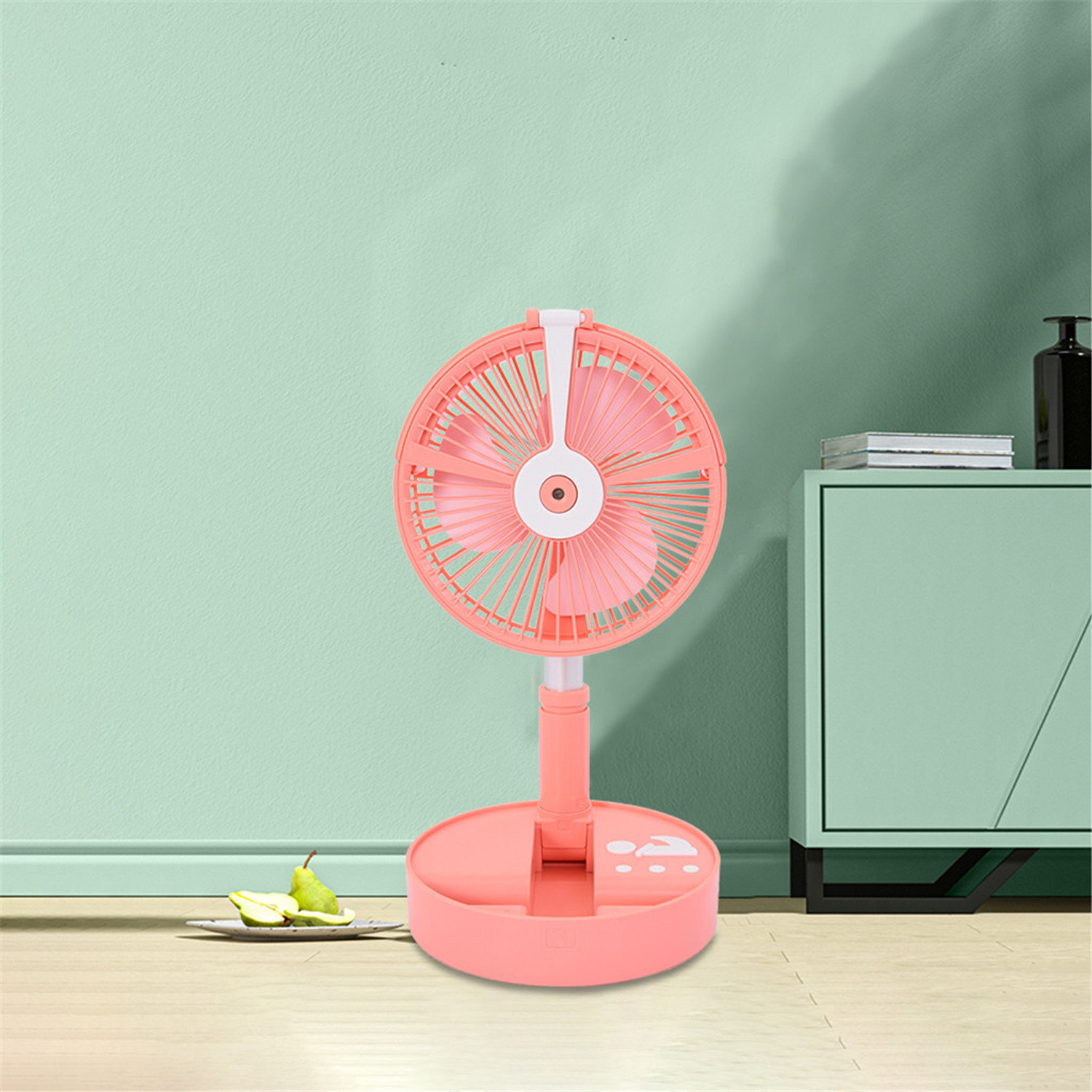 Portable vintage pedestal fan