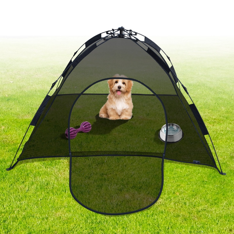 Porterfield Large Instant Mesh Feline Fun Portable Outdoor Playpen with Door